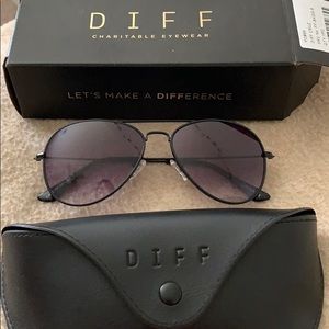 Black Aviator Sunglasses